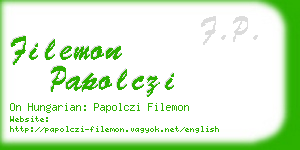 filemon papolczi business card